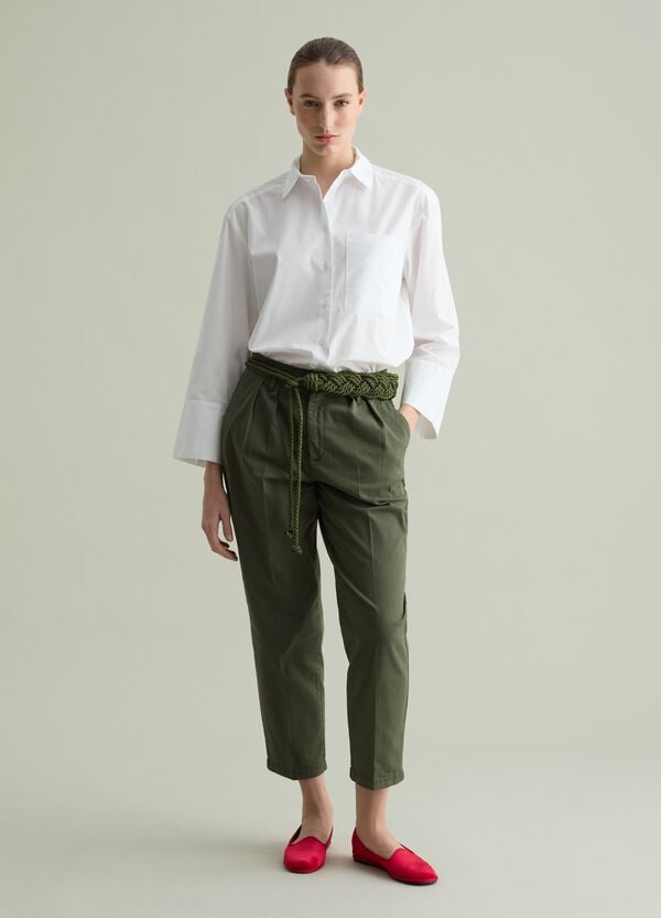 Ovs Pantaloni Chino In Cotone Stretch