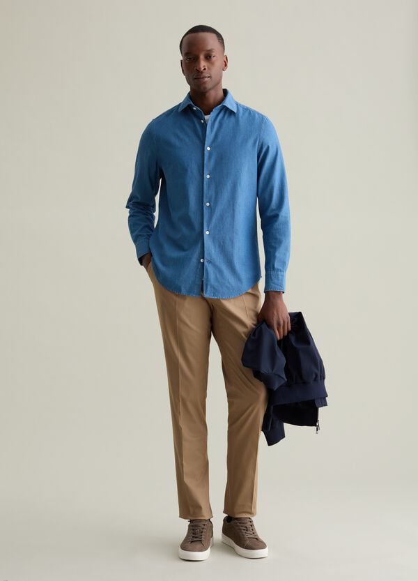 Ovs Pantaloni chino in cotone stretch