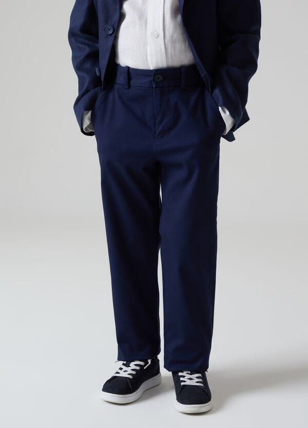 Ovs Pantaloni Chino In Cotone Stretch