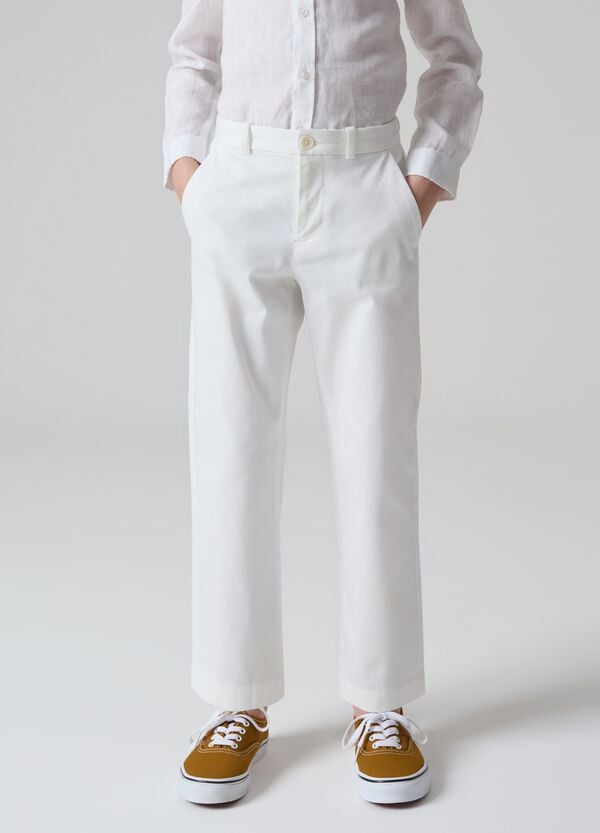 Ovs Pantaloni Chino In Cotone Stretch