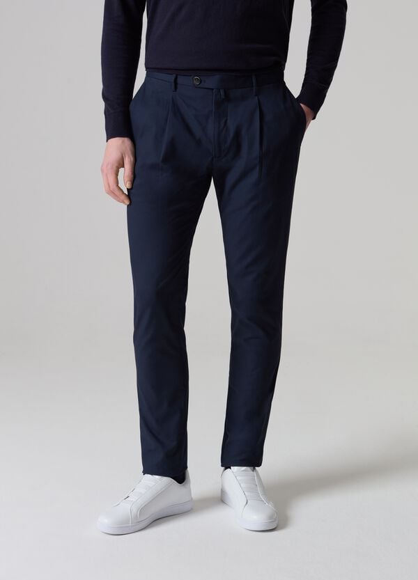 Ovs Pantaloni Chino In Cotone Stretch PIOMBO