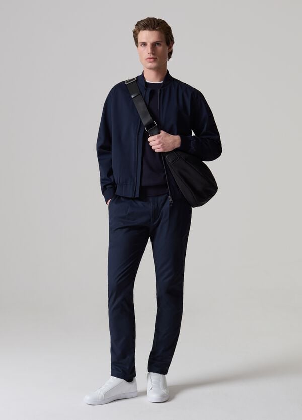 Ovs Pantaloni chino in cotone stretch PIOMBO