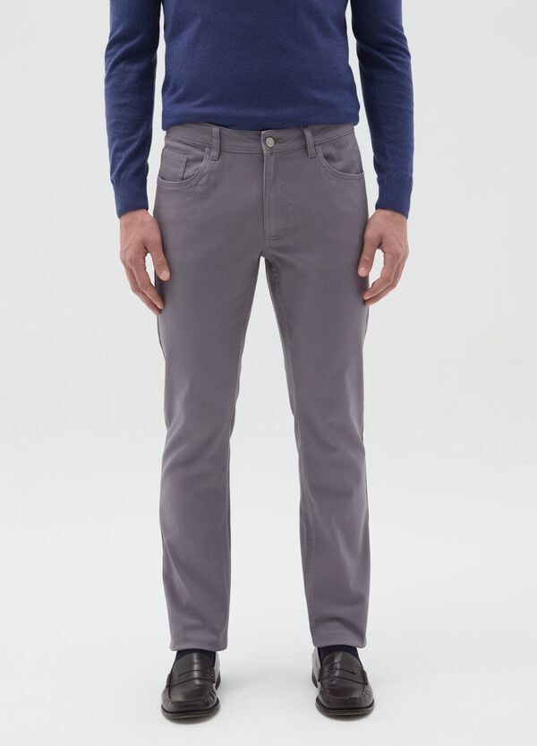 Ovs Pantaloni Chino Regular Fit Micro Fantasia