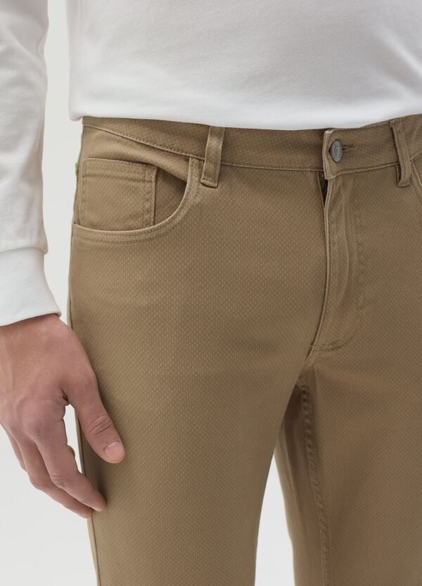 Ovs Pantaloni Chino Regular Fit Micro Fantasia