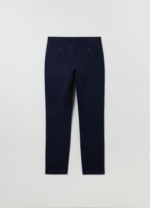 Ovs Pantaloni Chino Skinny Fit In Cotone Stretch