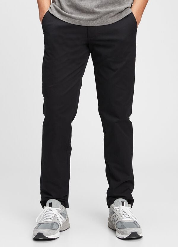 Ovs Pantaloni chino straight fit in cotone stretch