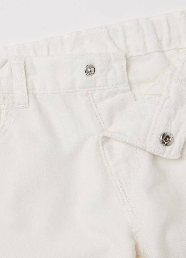 Ovs Pantaloni Cinque Tasche Con Ricamo Sangallo
