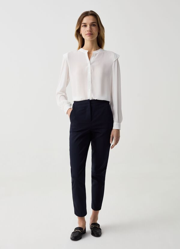 Ovs Pantaloni cropped a sigaretta stretch