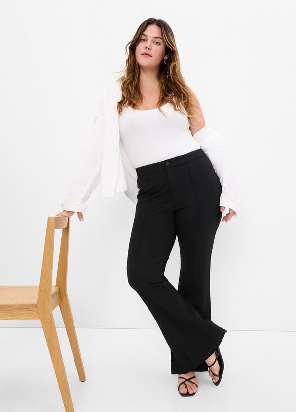 Ovs Pantaloni Flare Fit Con Spacchi