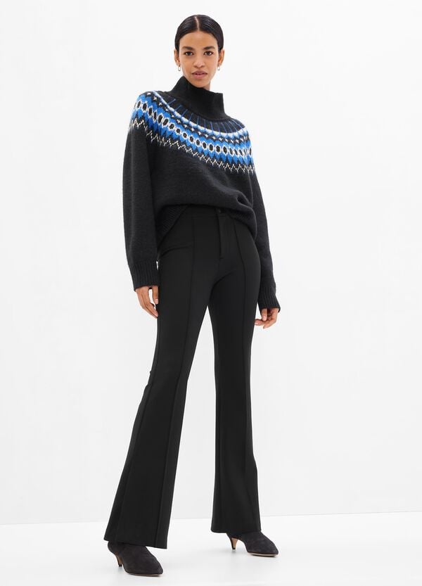 Ovs Pantaloni flare fit con spacchi