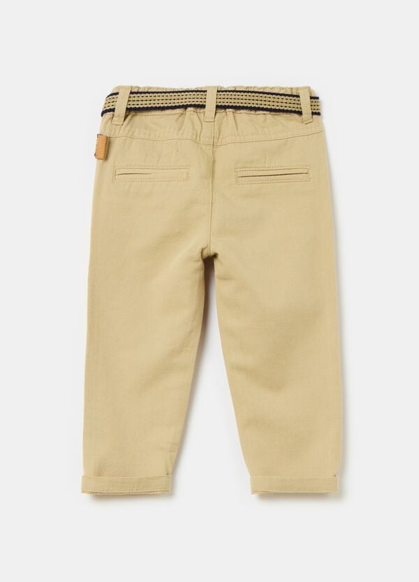 Ovs Pantaloni In Cotone E Lino Con Cintura
