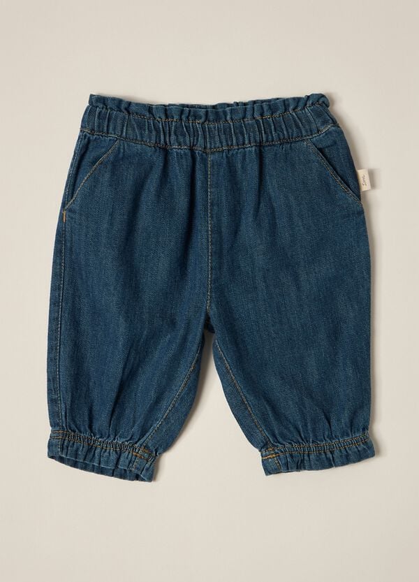Ovs Pantaloni in denim di puro cotone IANA neonata