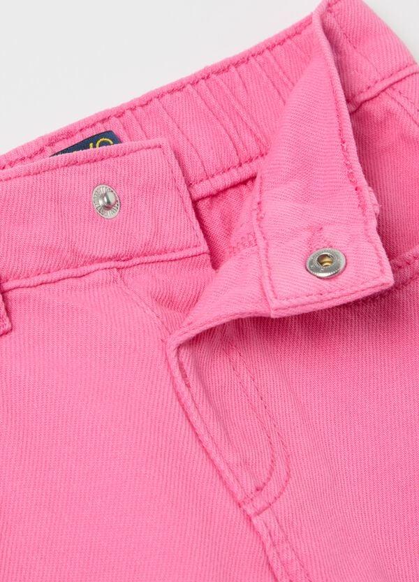 Ovs Pantaloni In Drill Con Orlo Ondulato