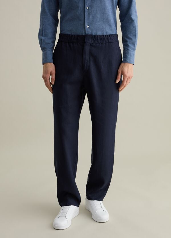 Ovs Pantaloni In Lino Contemporary