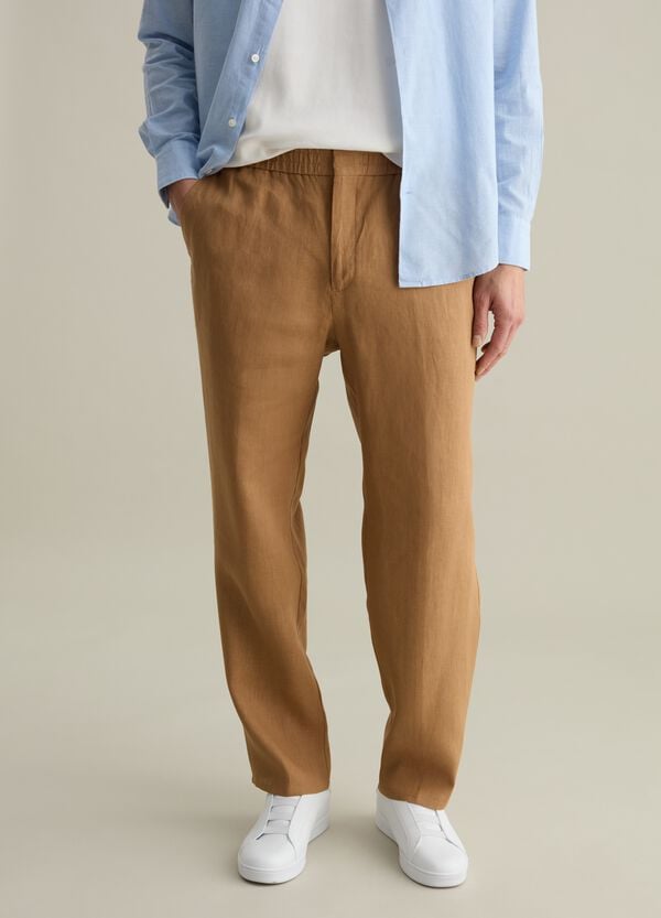 Ovs Pantaloni In Lino Contemporary