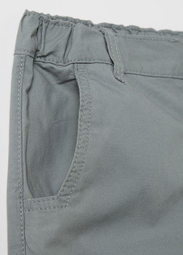 Ovs Pantaloni In Popeline Con Profili Elasticati