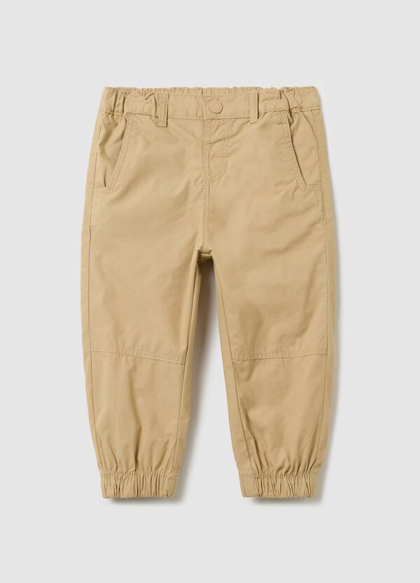 Ovs Pantaloni in popeline con profili elasticati