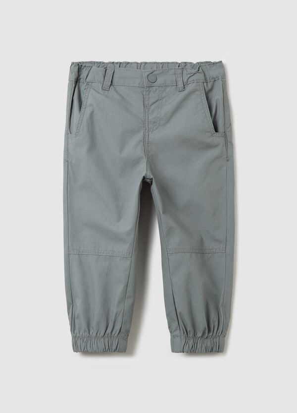 Ovs Pantaloni in popeline con profili elasticati