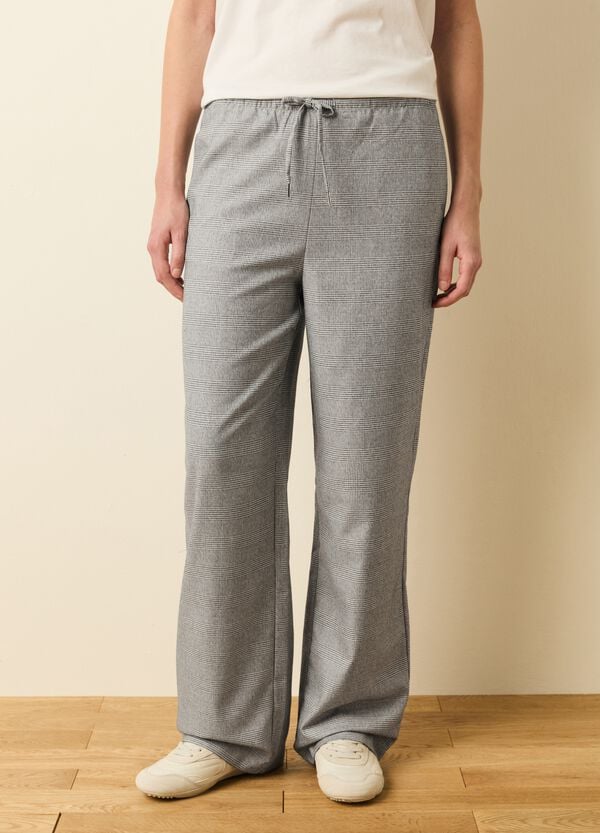 Ovs Pantaloni Jogger Fantasia Principe Di Galles