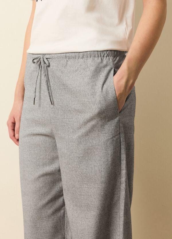 Ovs Pantaloni Jogger Fantasia Principe Di Galles