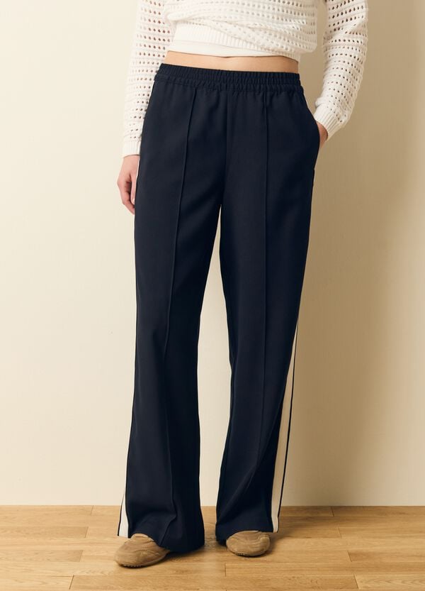 Ovs Pantaloni Pull-on Con Bande A Contrasto