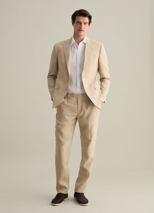 Ovs Pantaloni regular fit in lino Contemporary