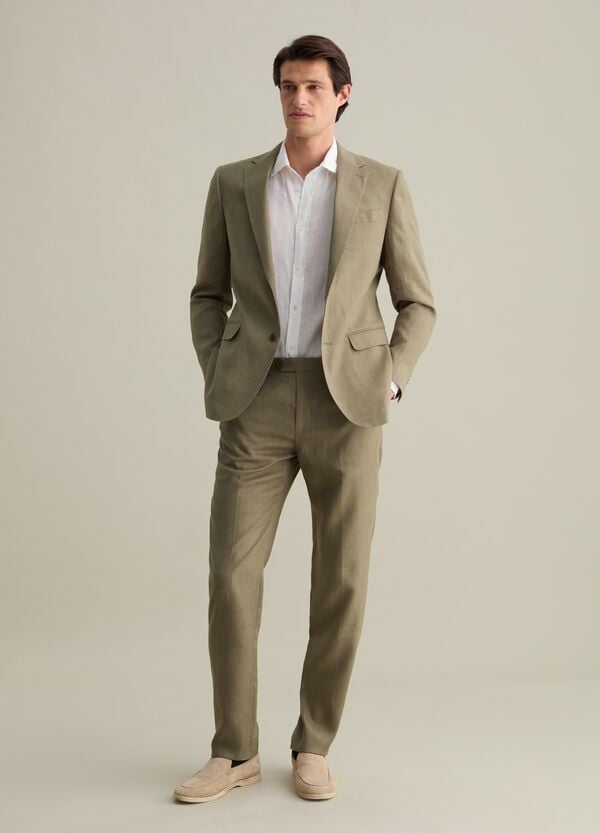 Ovs Pantaloni regular fit in lino Contemporary