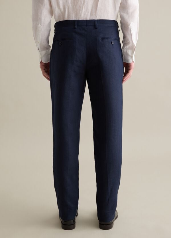 Ovs Pantaloni Regular Fit In Lino Contemporary