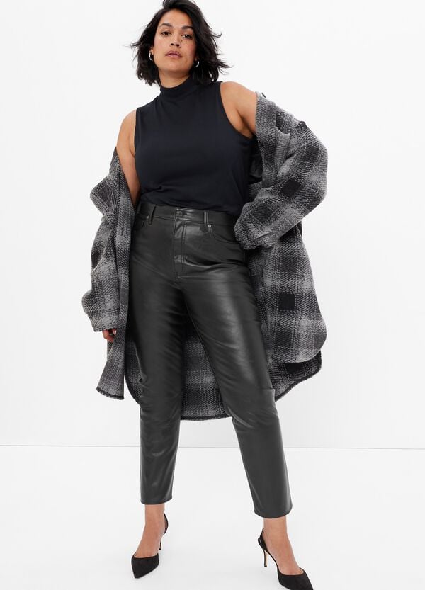 Ovs Pantaloni Slim Fit Effetto Lucido