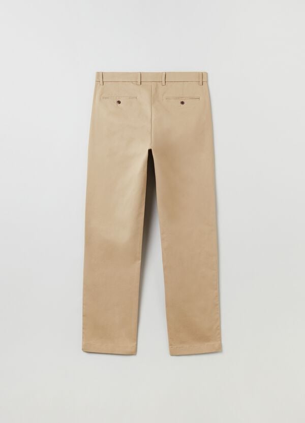 Ovs Pantaloni Slim Fit In Cotone Stretch