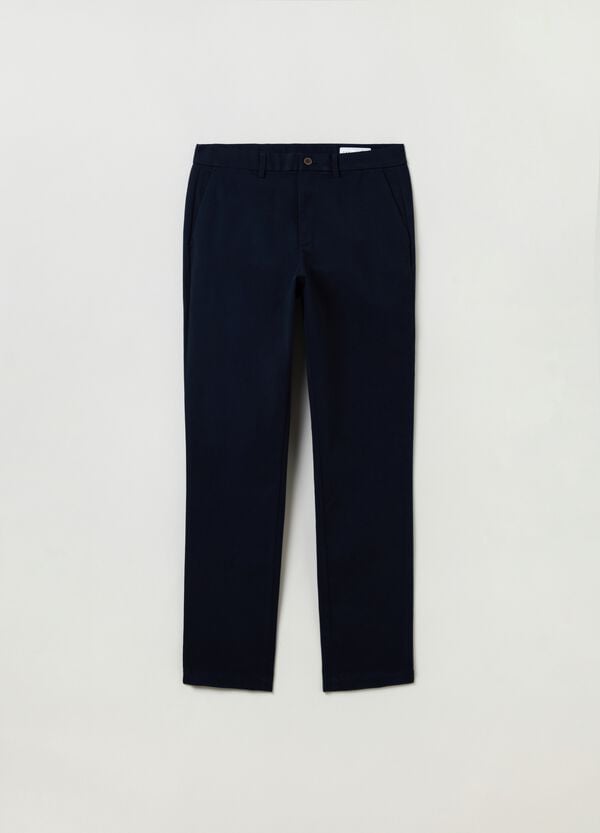 Ovs Pantaloni Slim Fit In Cotone Stretch