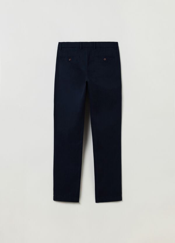 Ovs Pantaloni Slim Fit In Cotone Stretch