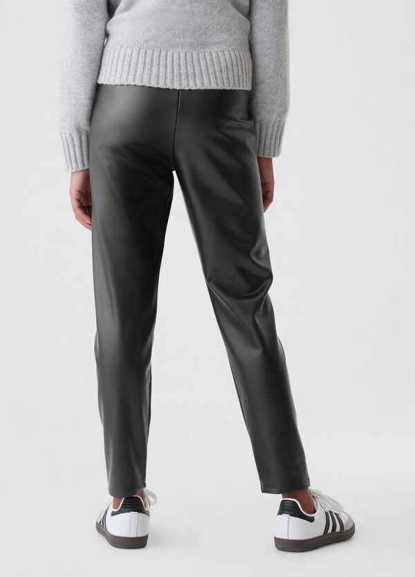 Ovs Pantaloni Slim Fit In Tessuto Lucido