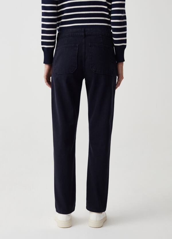 Ovs Pantaloni Straight Fit In Cotone
