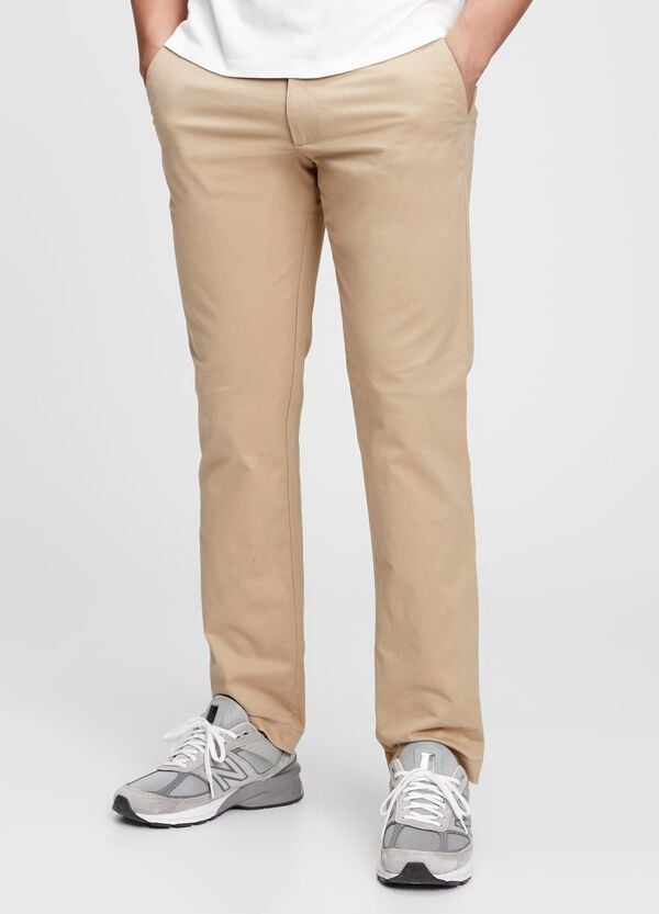 Ovs Pantaloni straight fit in cotone stretch