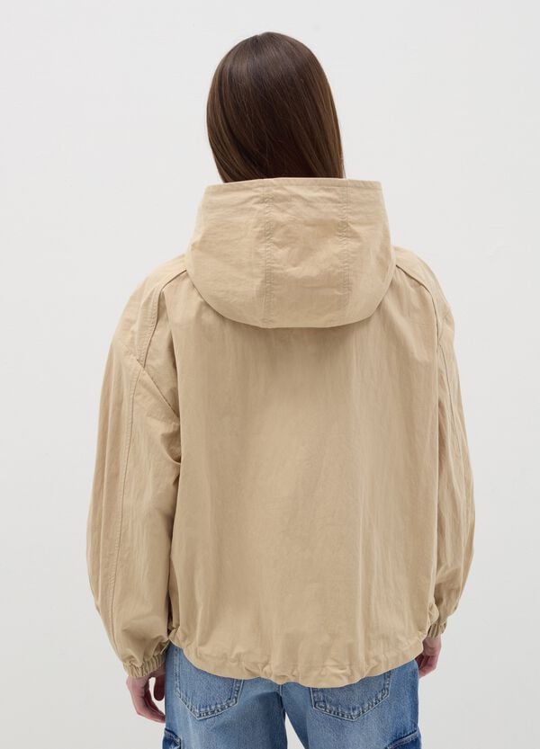 Ovs Parka Corto Con Cappuccio E Coulisse