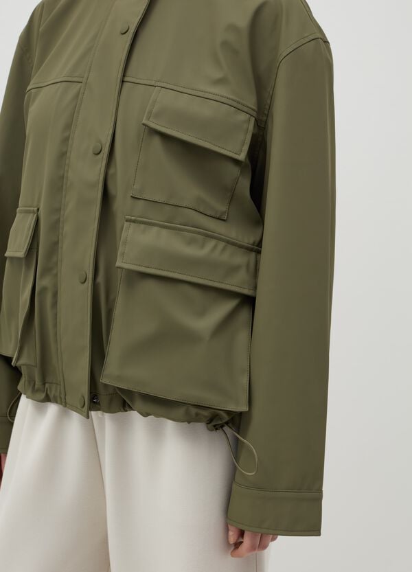 Ovs Parka Corto Con Cappuccio E Coulisse