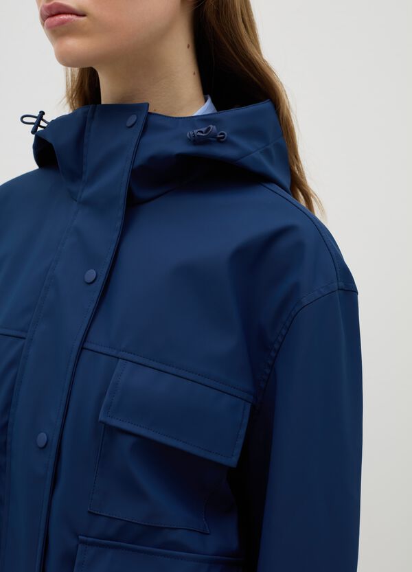 Ovs Parka Corto Con Cappuccio E Coulisse