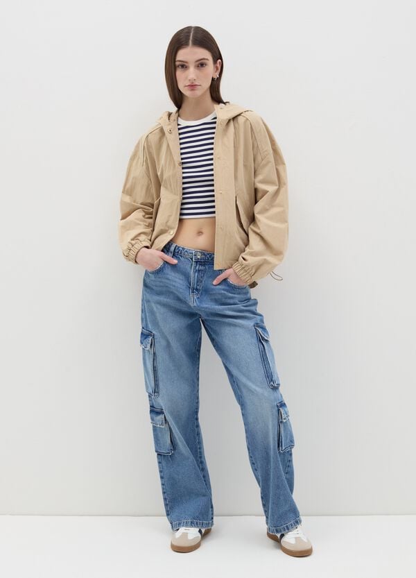 Ovs Parka corto con cappuccio e coulisse