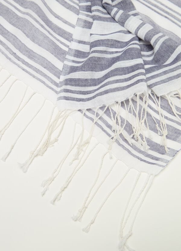 Ovs Pashmina A Righe Con Frange Sottili