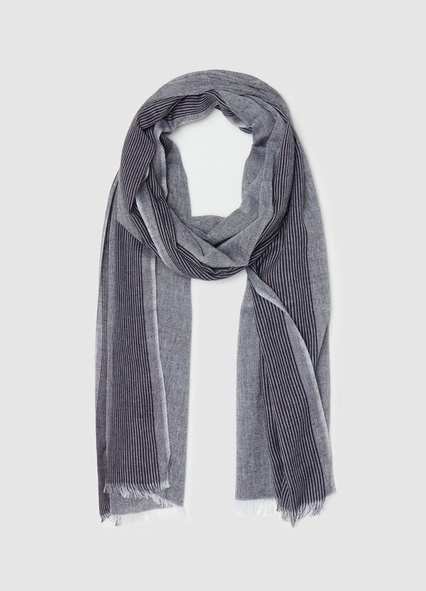 Ovs Pashmina colorblock con motivo a righe