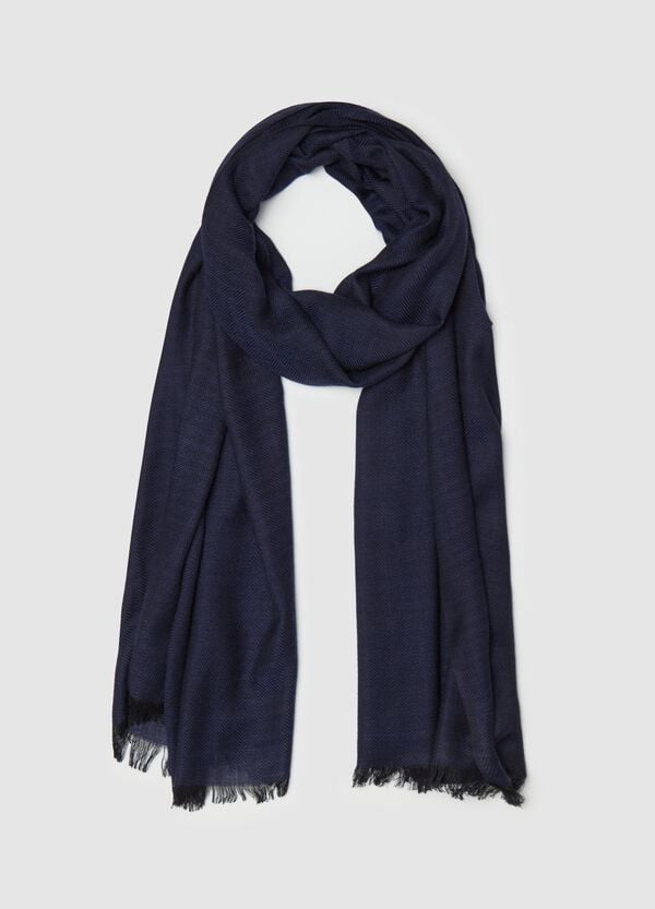 Ovs Pashmina con disegnatura a spina di pesce