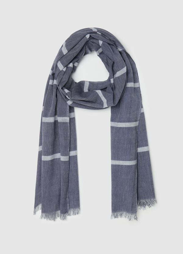 Ovs Pashmina sfrangiata a righe orizzontali