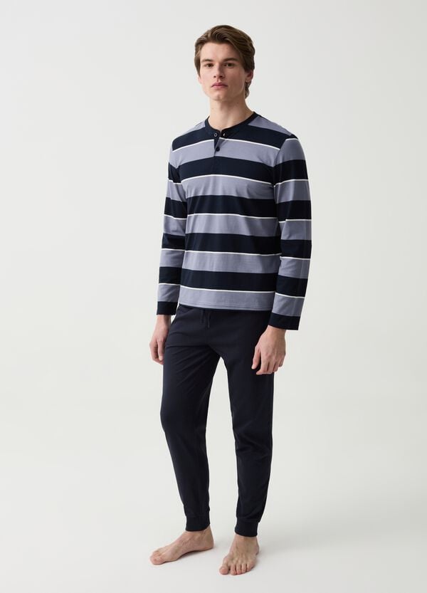 Ovs Pigiama A Righe Con Scollo Serafino