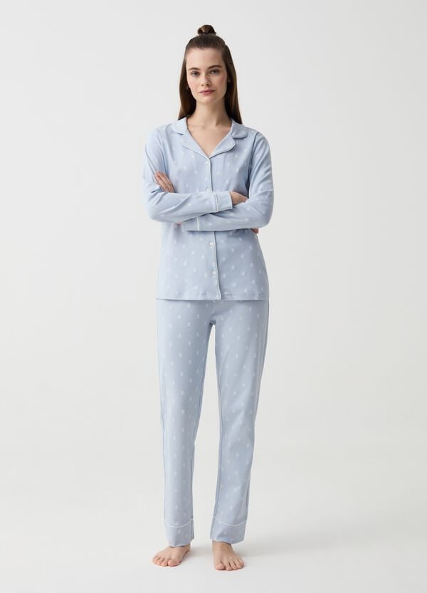 Ovs Pigiama Con Bottoni Stampa Arabesque