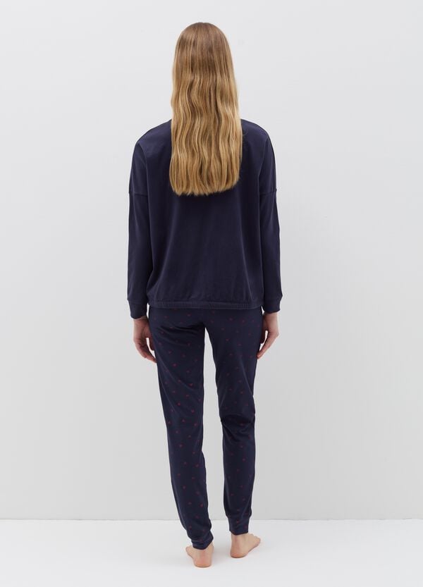 Ovs Pigiama Con Coulisse E Stampa Cuori