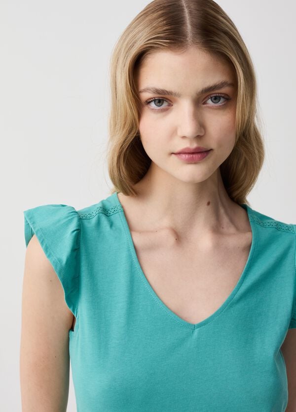 Ovs Pigiama Corto Con Volant Stampa Patchwork