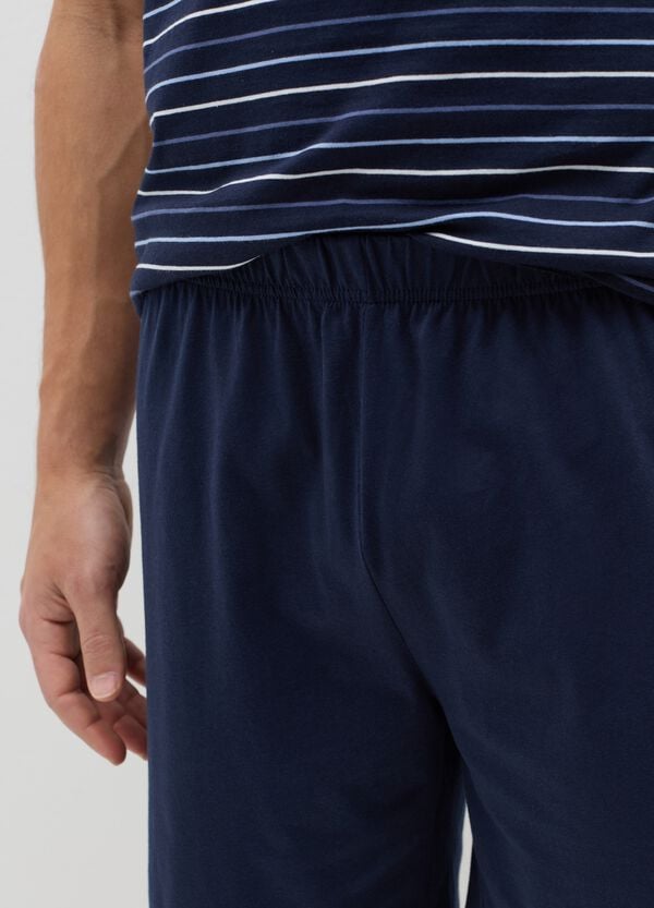 Ovs Pigiama Corto In Cotone Fantasia Righe