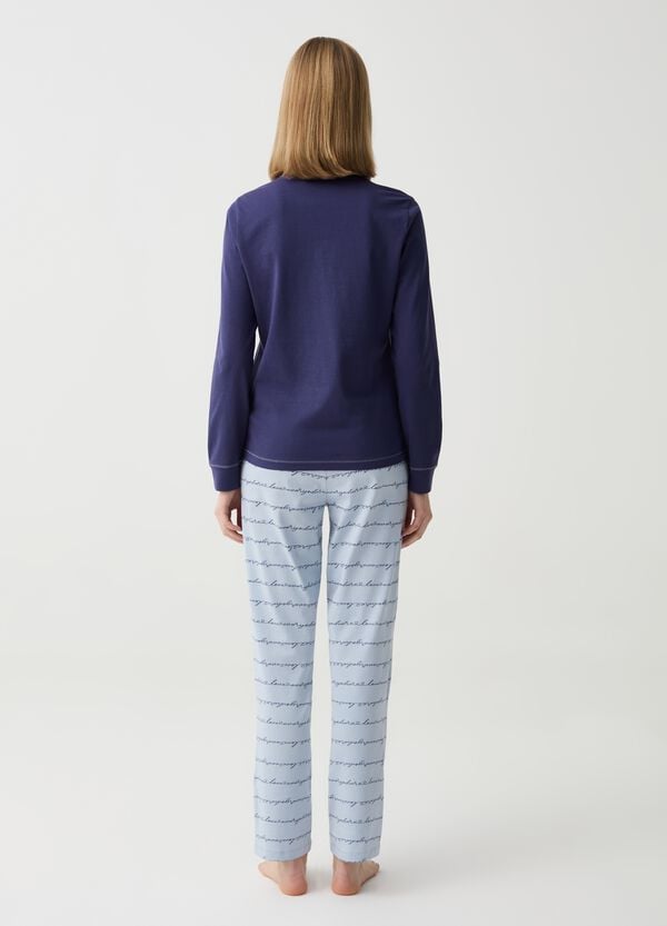 Ovs Pigiama In Cotone Bio Con Scollo Serafino