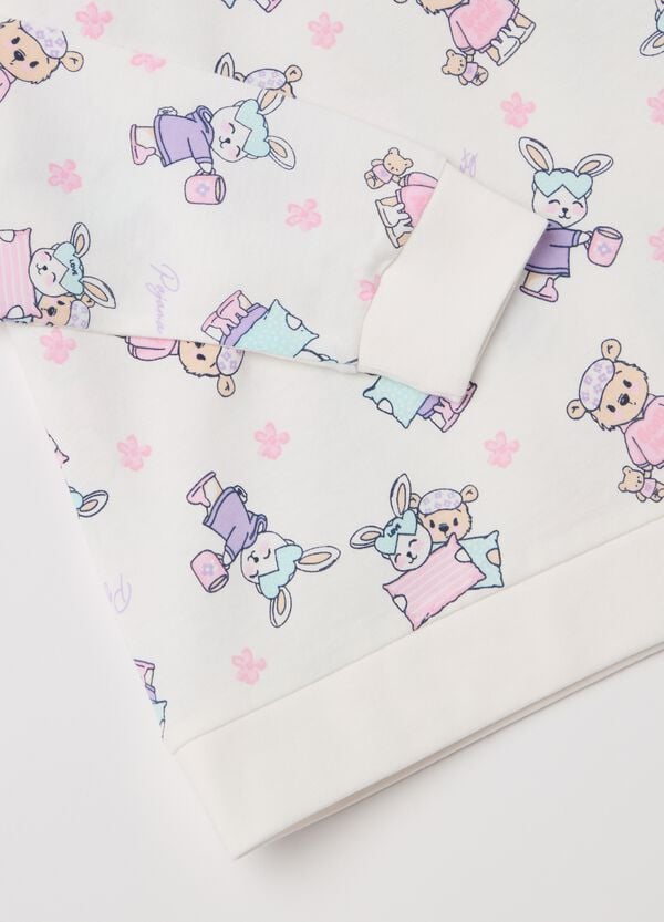 Ovs Pigiama In Cotone Bio Con Stampa All-over